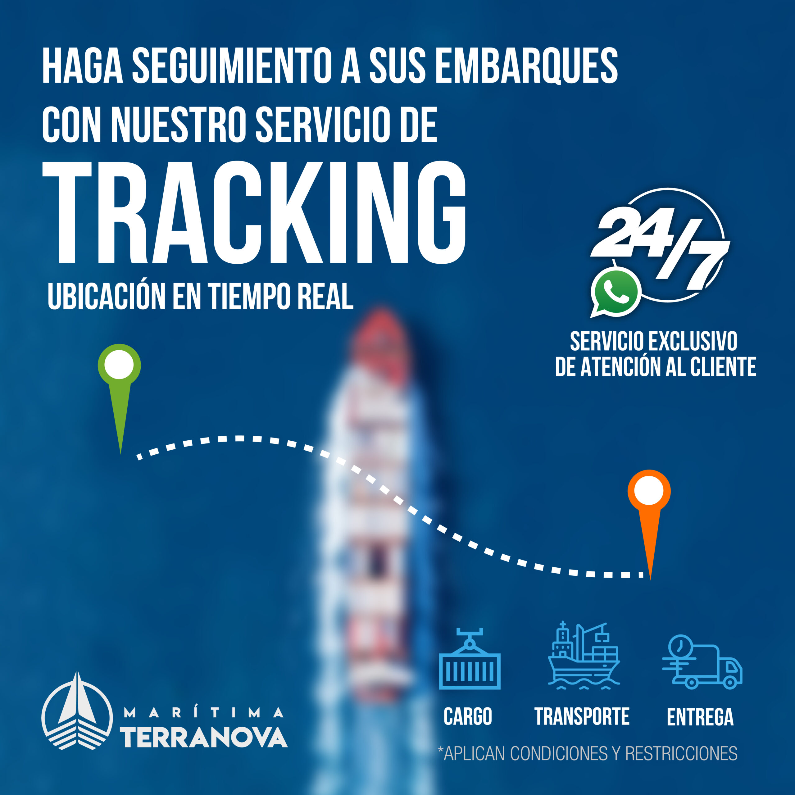 Seguimiento, tracking de embarques a San Andres y Providencia