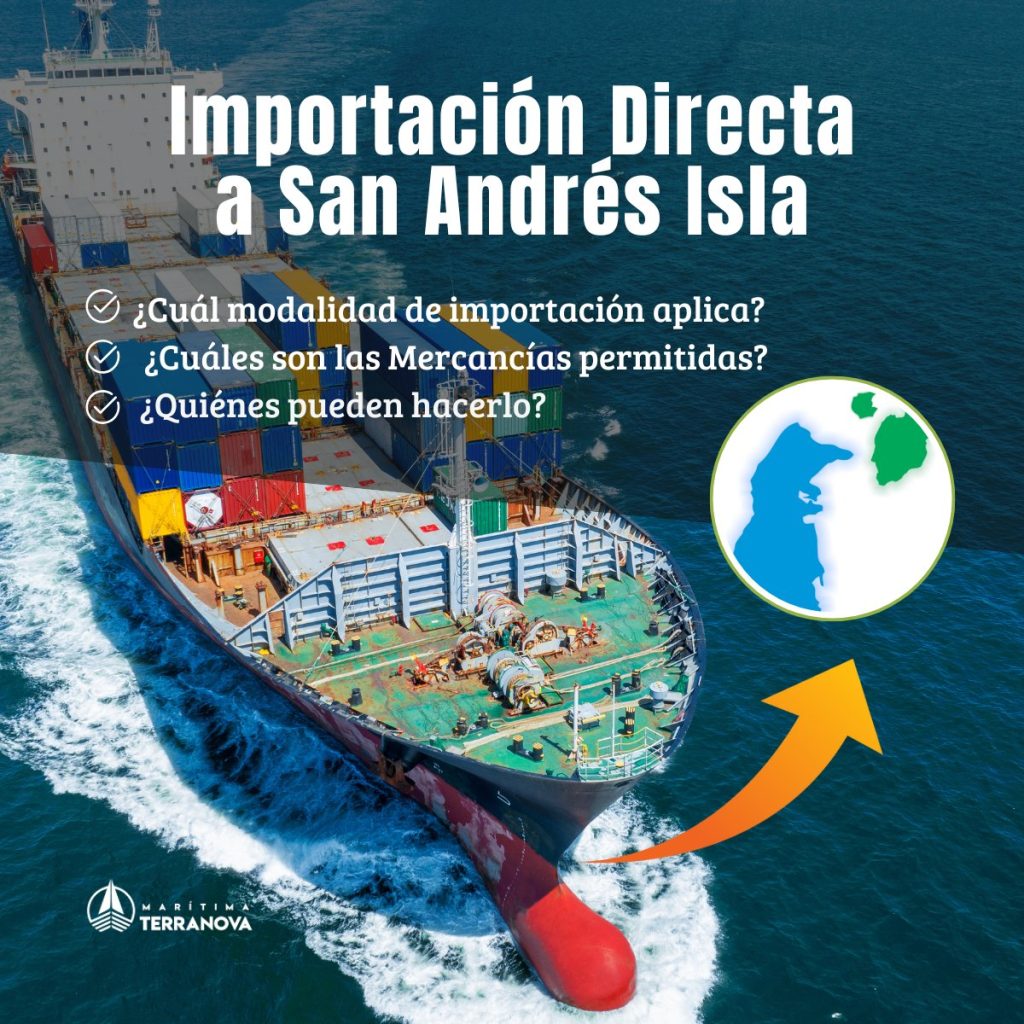importación de mercancías en San Andrés Isla